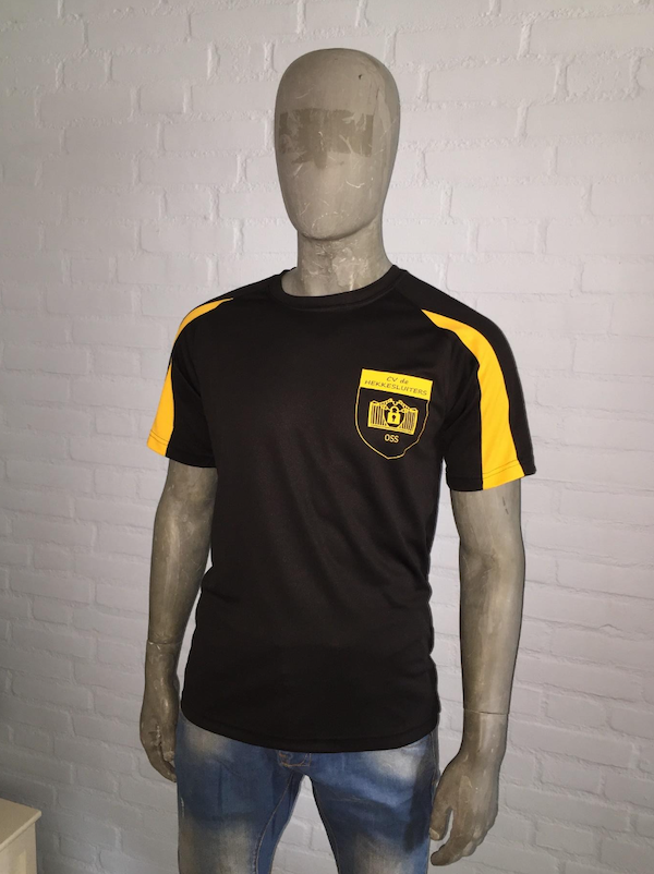 Sport T-Shirt (Zwart/geel)