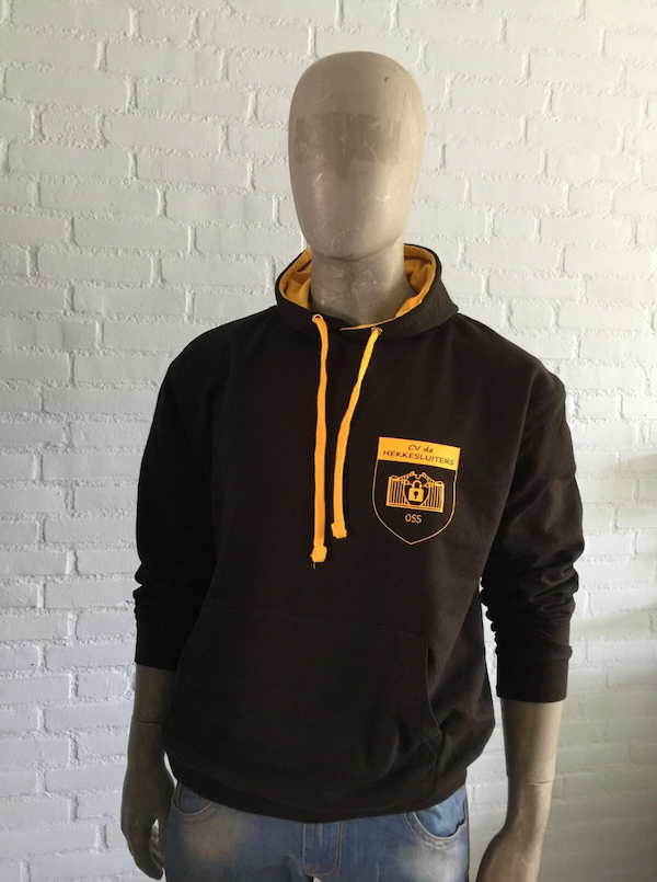 Hoodie (Zwart / Geel)