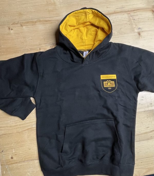 Hoodie Jeugd (Zwart / Geel) - Afbeelding 2